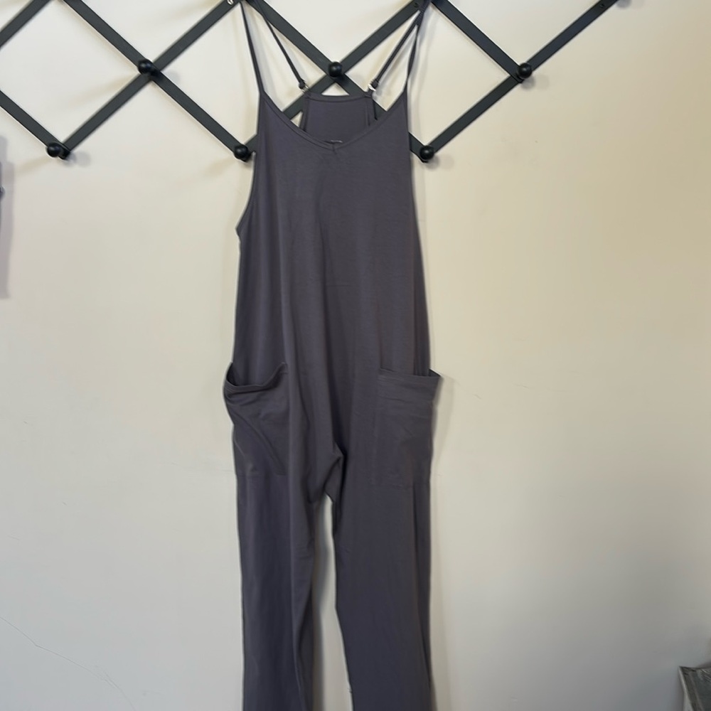 Gray Sleeveless Jumpsuit